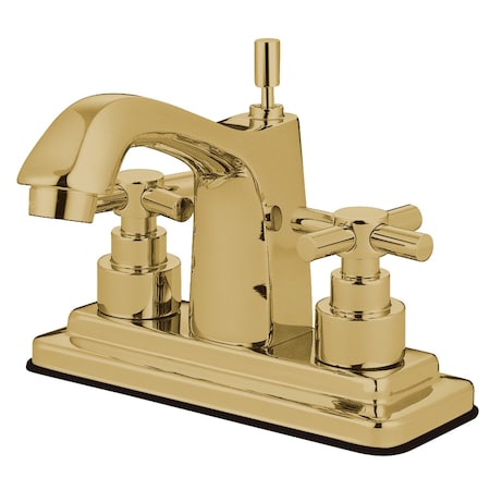 Kingston Brass KS8642EX 4" Centerset Bathroom Faucet, Polished Brass KS8642EX